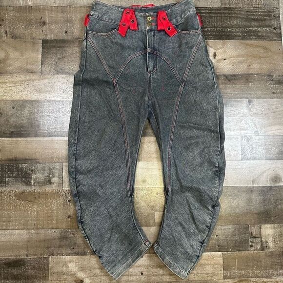 JFC.N.Punk Men’s Size XS Pants Grey Goth Alt Emo Raver Rock Casual Vintage - Picture 6 of 11
